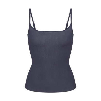 Skims Sheer Rib Long Cami Sleet