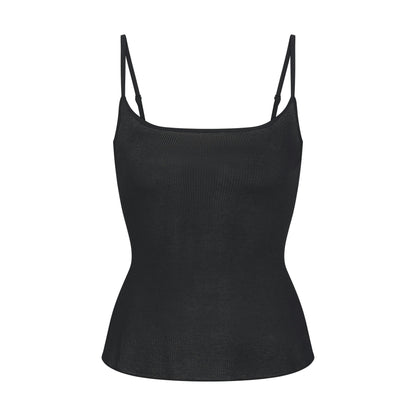 SHEER RIB LONG CAMI