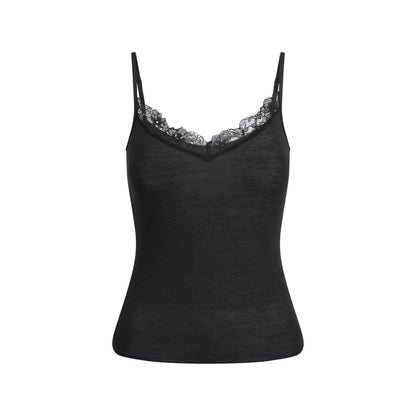 Skims Sheer Modal Lace Cami Onyx