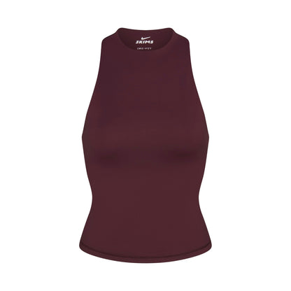 Skims Nikeskims Matte Mock Neck Racer Tank Currant