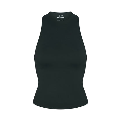 Skims Nikeskims Matte Mock Neck Racer Tank Dark Teal