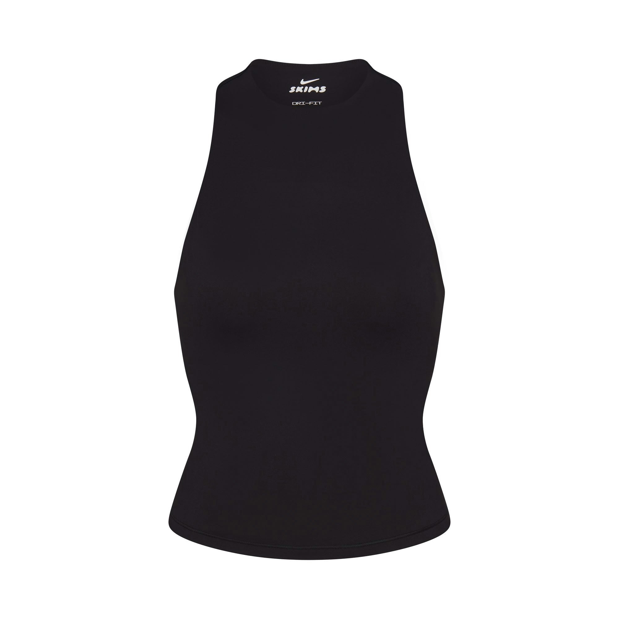 Skims Nikeskims Matte Mock Neck Racer Tank Obsidian