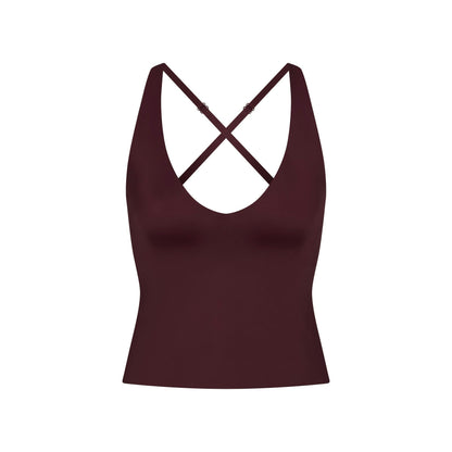 Skims Nikeskims Shine V-Neck Tank Currant