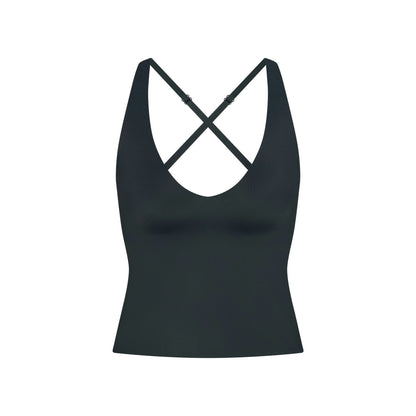 Skims Nikeskims Shine V-Neck Tank Dark Teal