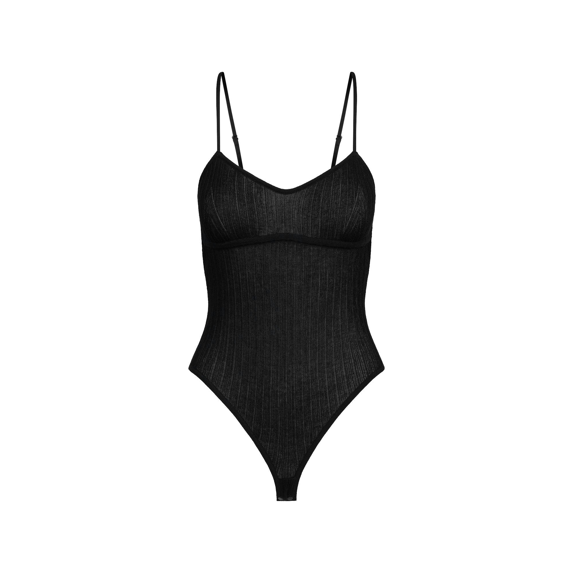 SHEER KNIT CAMI BODYSUIT