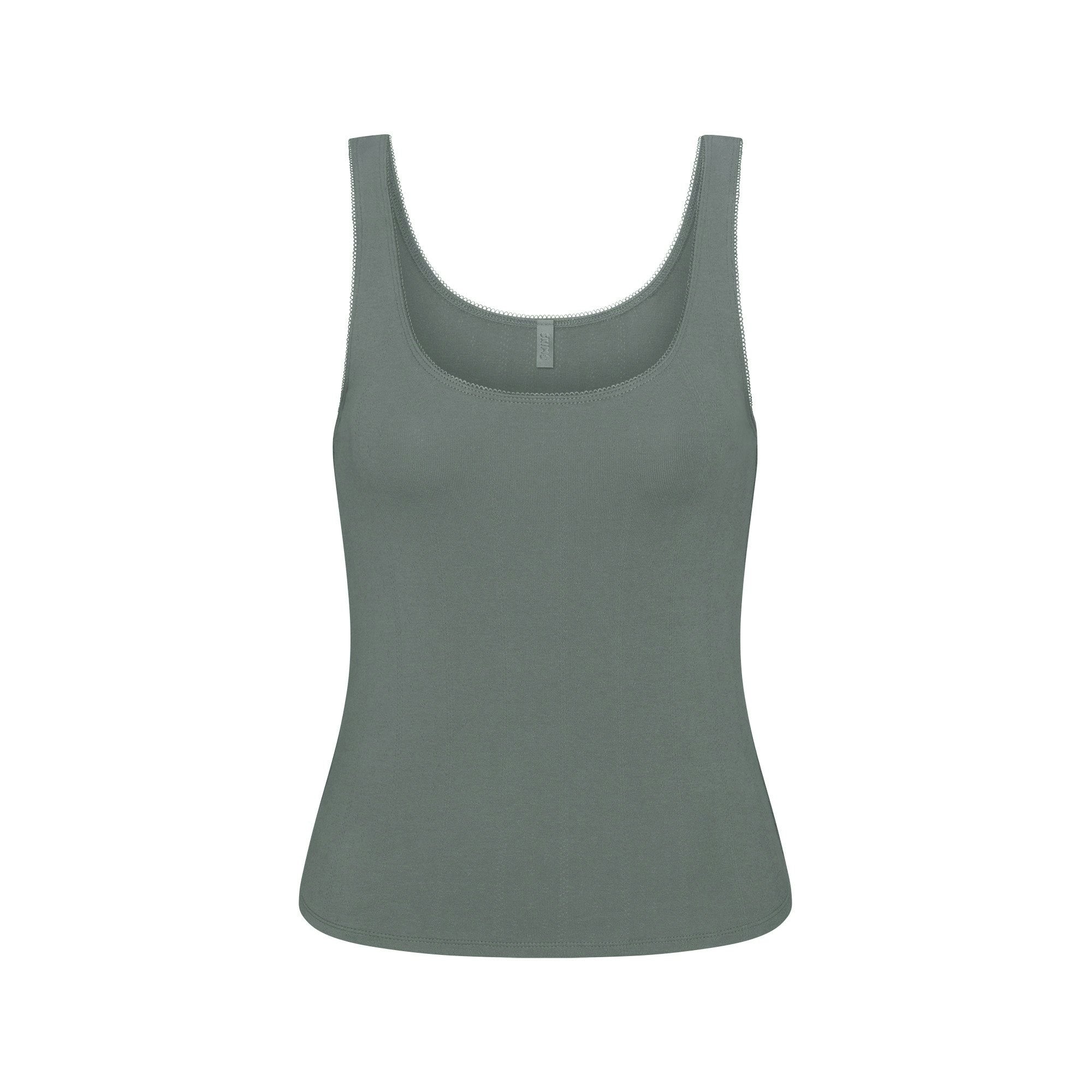 Skims Drop Needle Pointelle Tank Magnet