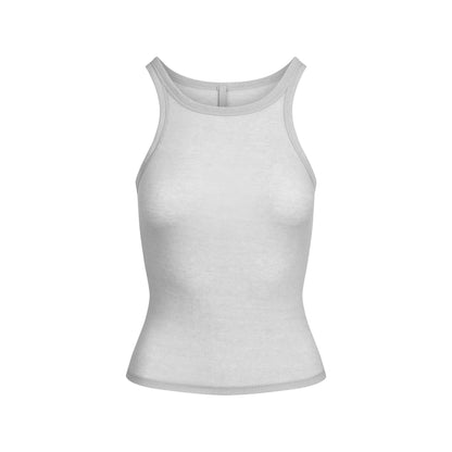 Skims Sheer Rib Tank Light Heather Grey
