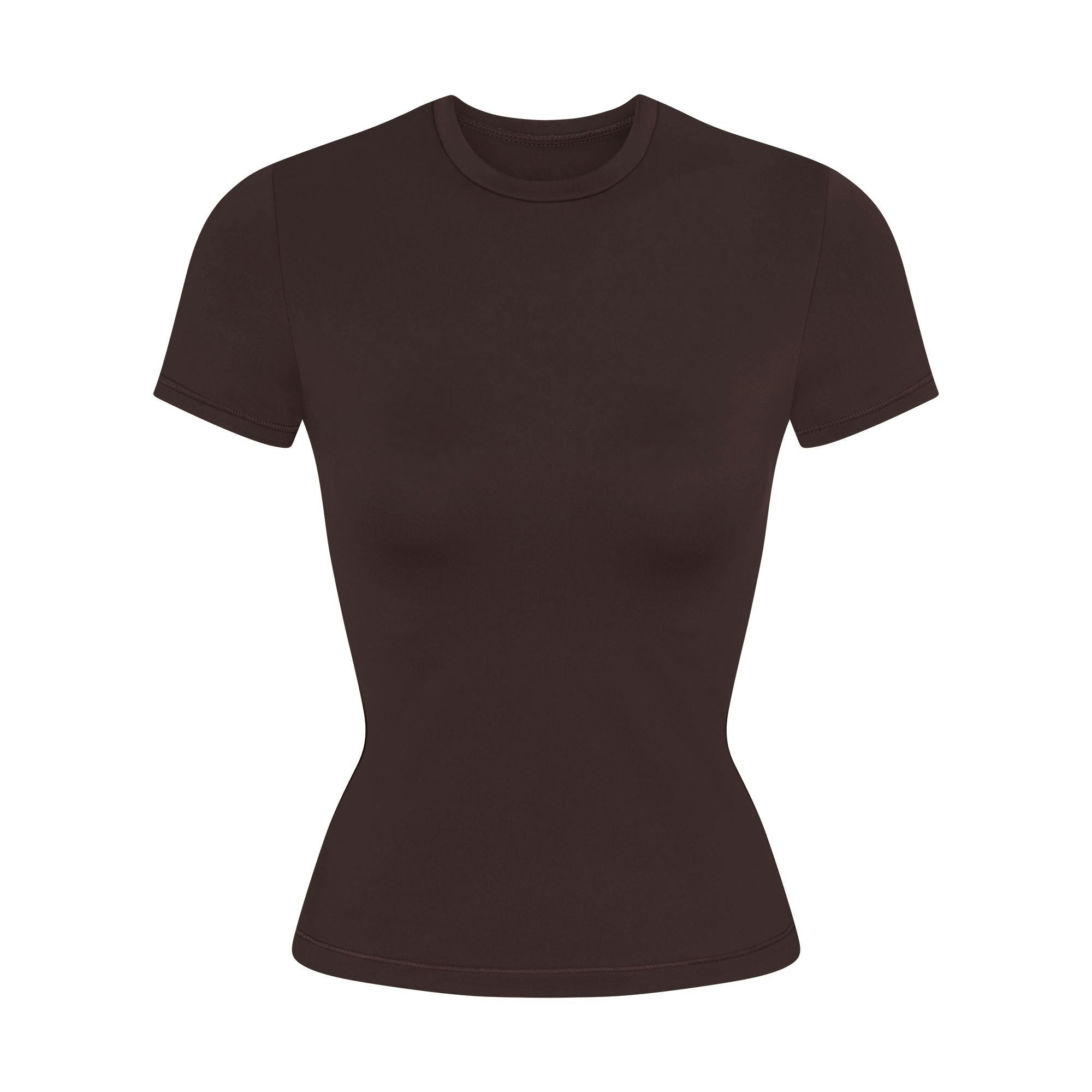 Skims Nikeskims Matte Padded Baby Tee Dark Sepia
