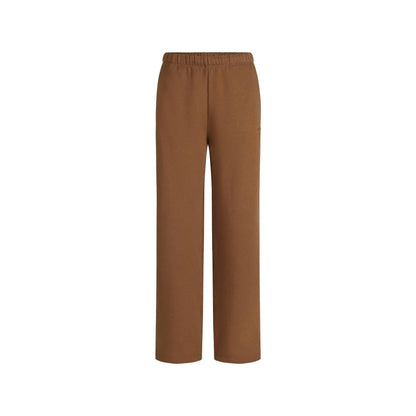 Skims Cotton Fleece Classic Straight Leg Pant Bison