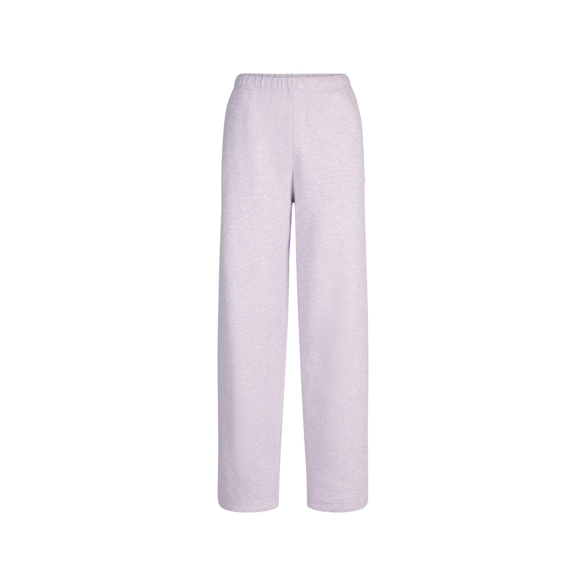 Skims Cotton Fleece Classic Straight Leg Pant Purple Heather