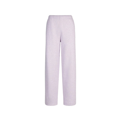 Skims Cotton Fleece Classic Straight Leg Pant Purple Heather