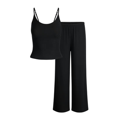 Skims Soft Lounge Tank Sleep Set Onyx