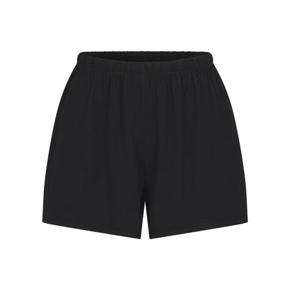 Skims Skims Sleep Short Sleeve Button Up Set Onyx