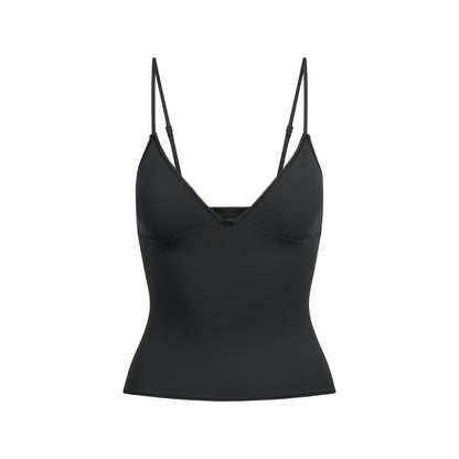 Skims Fits Everybody Picot Cami And Boy Short Set Onyx