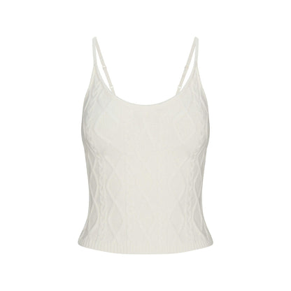 Skims Sweater Knits Cable Knit Cami Ivory