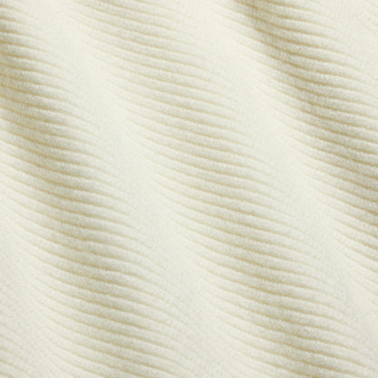 Skims Sweater Knits Ribbed Mock Neck Zip Up Ivory