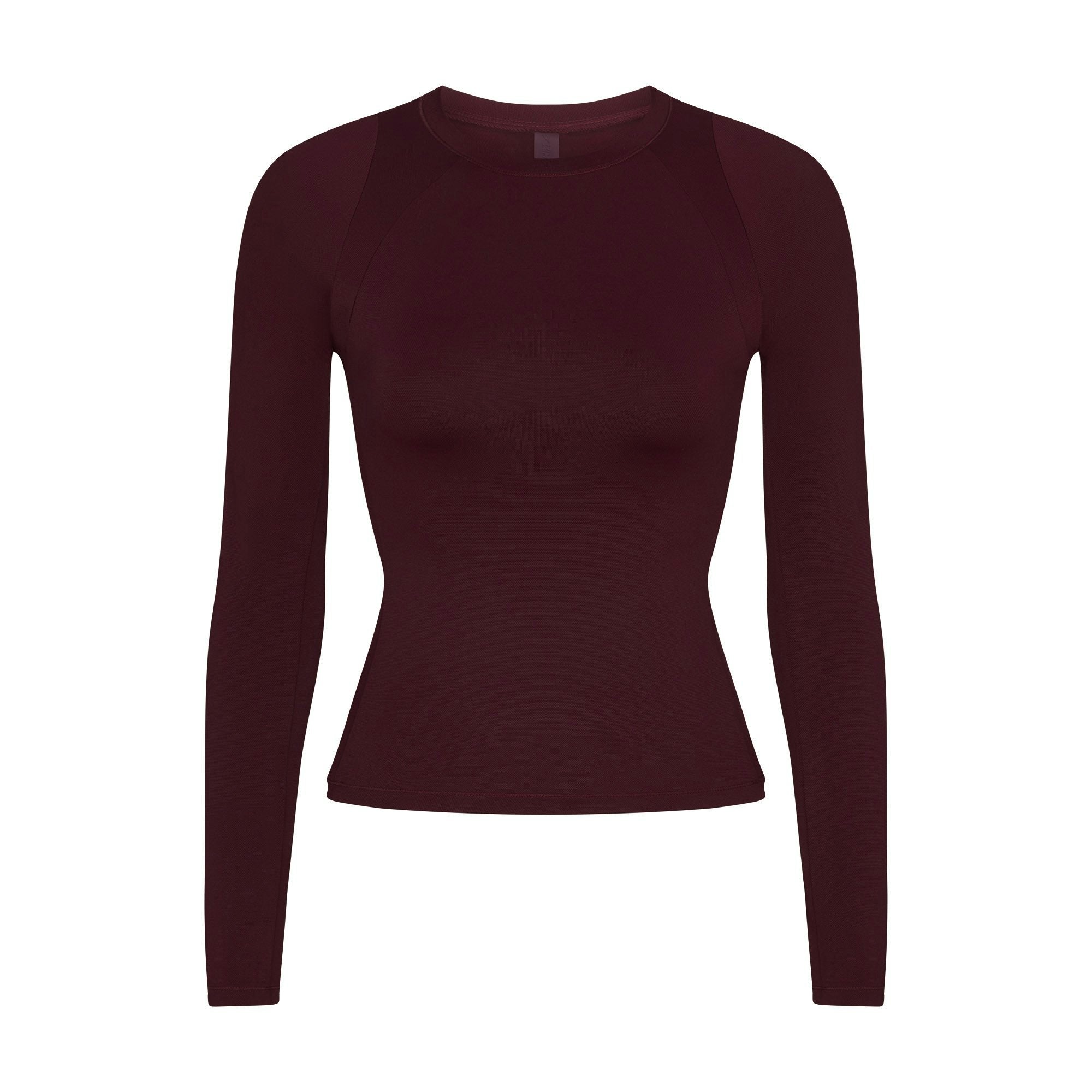 Skims Nikeskims Airy Long Sleeve Crew Neck Top Currant