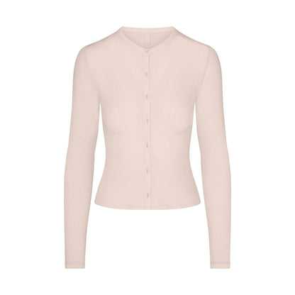 Skims Sheer Modal Cardigan Primrose