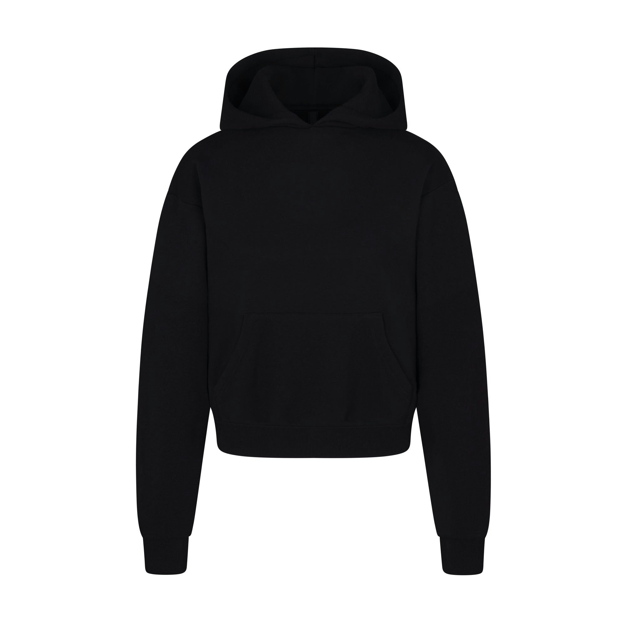 Skims Cotton Fleece Classic Hoodie Onyx