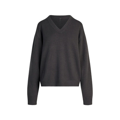 Skims Sweater Knits Pullover V Neck Ash