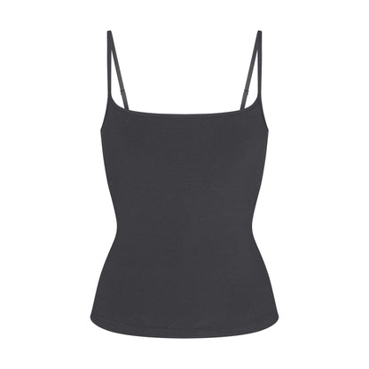 Skims Cotton Jersey Scoop Neck Cami Ash