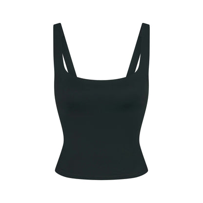 Skims Nikeskims Matte Square Neck Tank Dark Teal