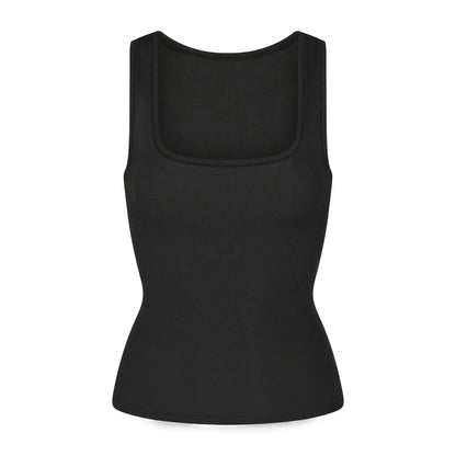 COTTON RIB LONG TANK