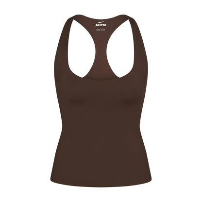 Skims Nikeskims Matte Racer Back Tank Dark Sepia