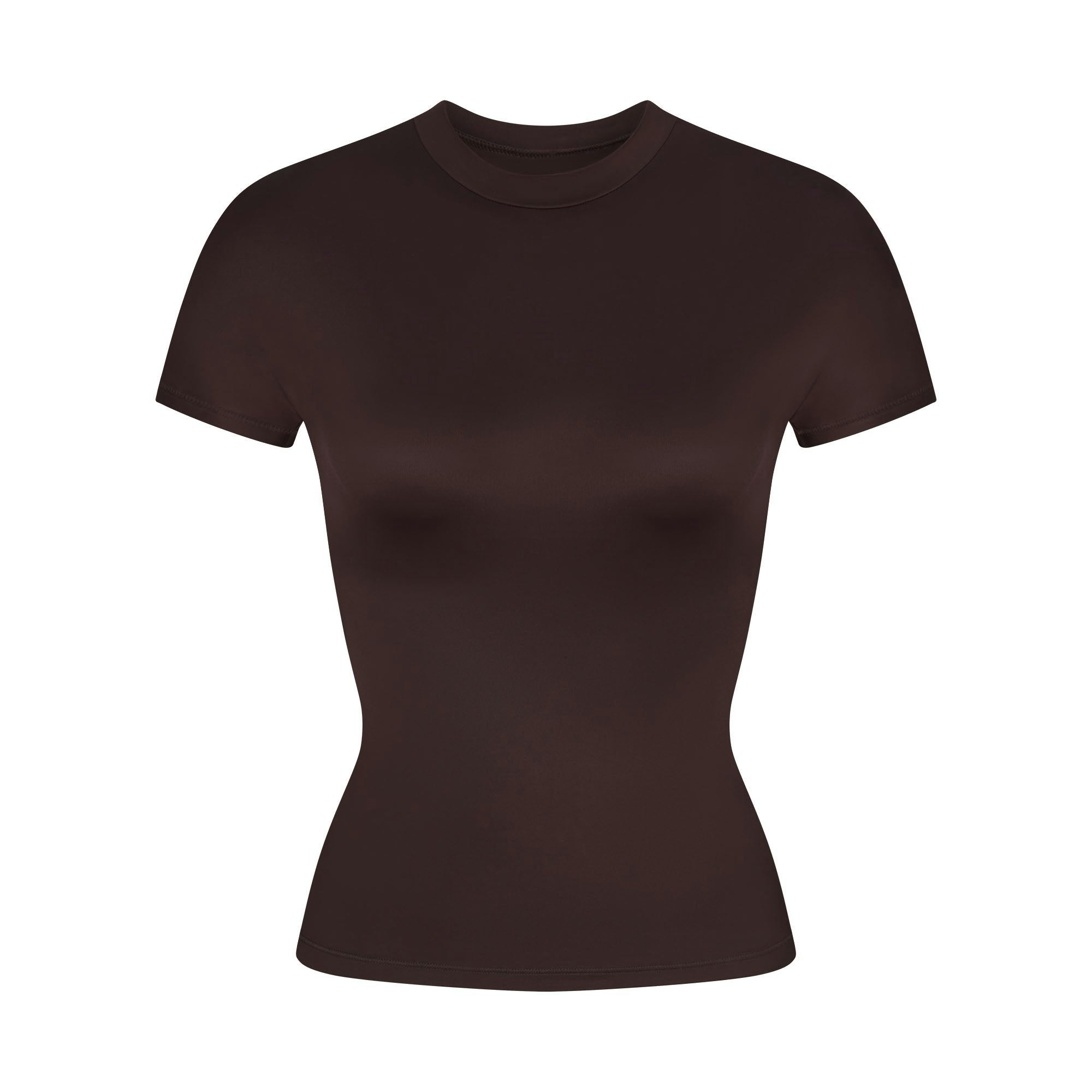 Skims Nikeskims Shine Short Sleeve Mock Neck Top Phoenix