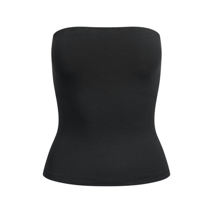 Skims Cotton Jersey Tube Top Soot