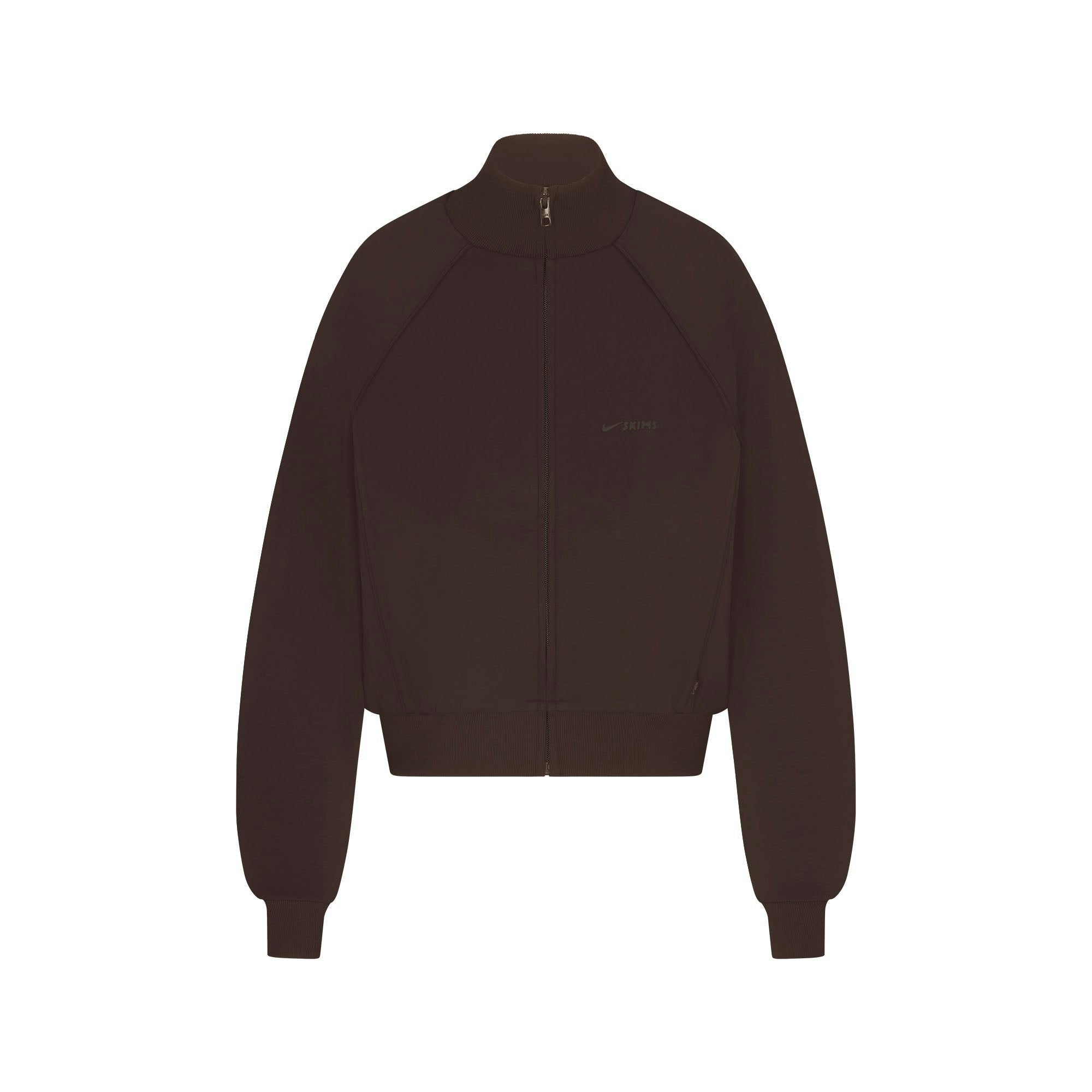 Skims Nikeskims Matte Tricot Track Jacket Dark Roast