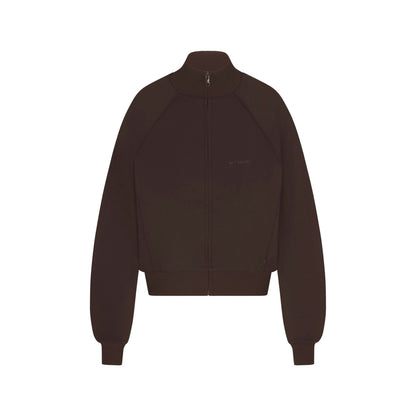 Skims Nikeskims Matte Tricot Track Jacket Dark Roast