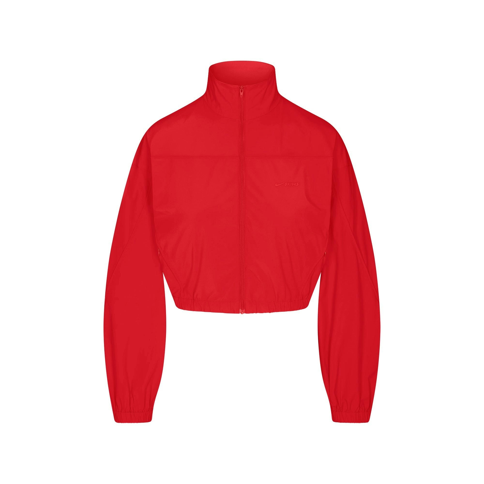 Skims Nikeskims Woven Nylon Crop Jacket Ruby