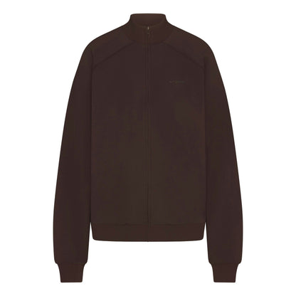 Skims Nikeskims Matte Tricot Oversized Track Jacket Dark Roast
