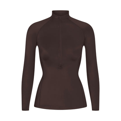 Skims Nikeskims Shine Long Sleeve Half Zip Phoenix