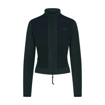Skims Outdoor Fleece Fitted Jacket Dark Teal
