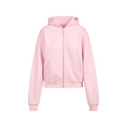 Skims Cotton Fleece Classic Zip Up Hoodie Halite
