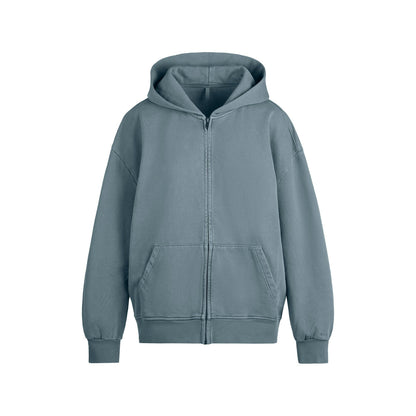 Skims Boyfriend Fleece Oversized Zip Up Hoodie Zircon