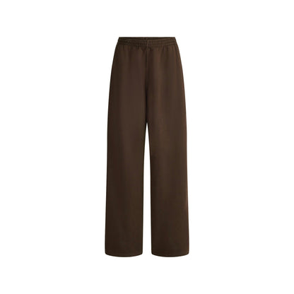 Skims Boyfriend Fleece Oversized Straight Leg Pant Espresso