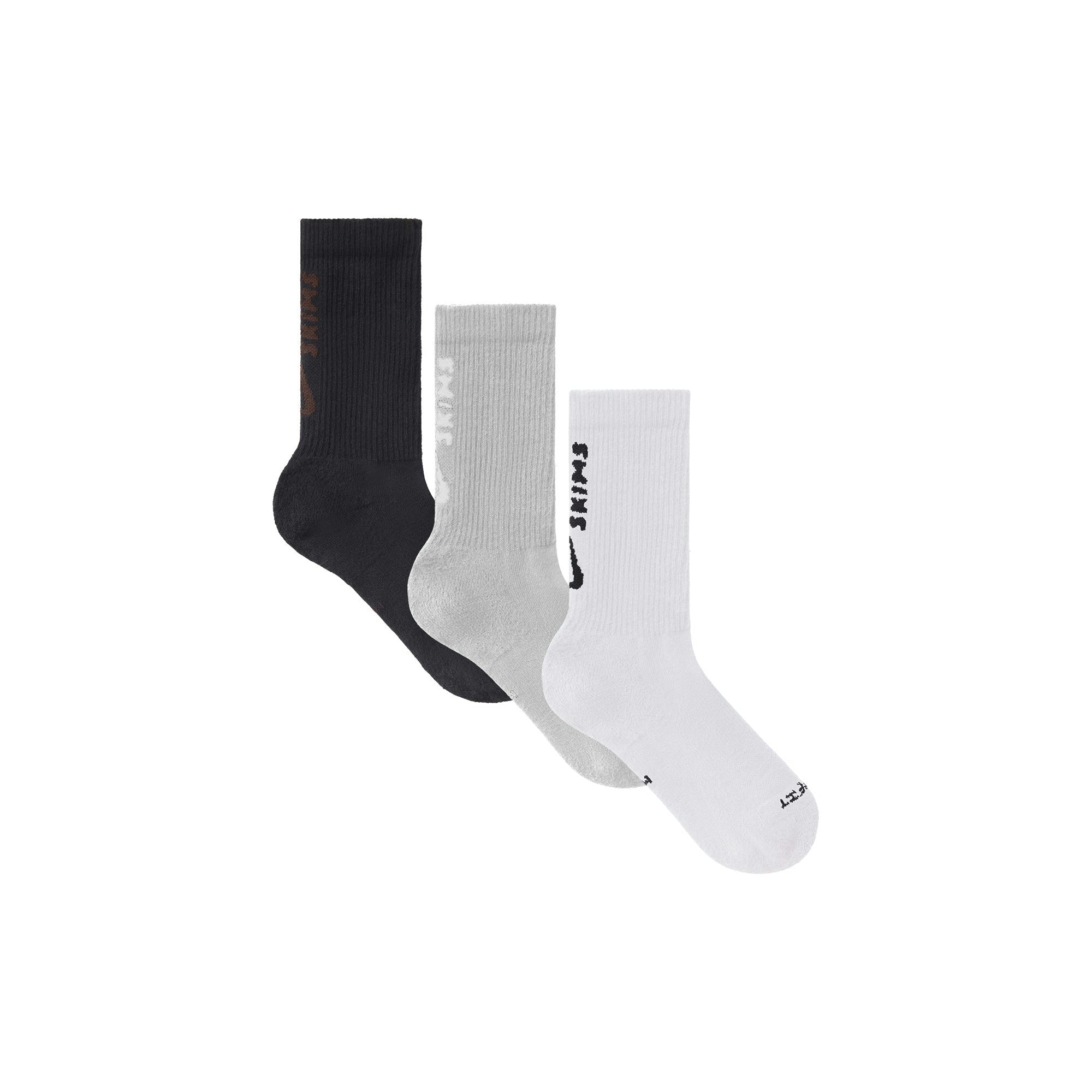 Skims Nikeskims Accessories Dri-Fit Crew Sock 3-Pack Heather Grey Multi