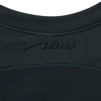 Skims Nikeskims Airy Long Sleeve Crew Neck Top Dark Teal