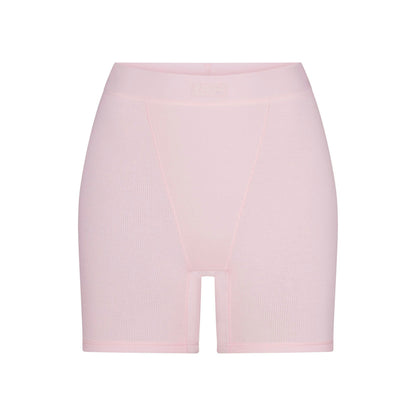 Skims Cotton Rib Boxer Cherry Blossom
