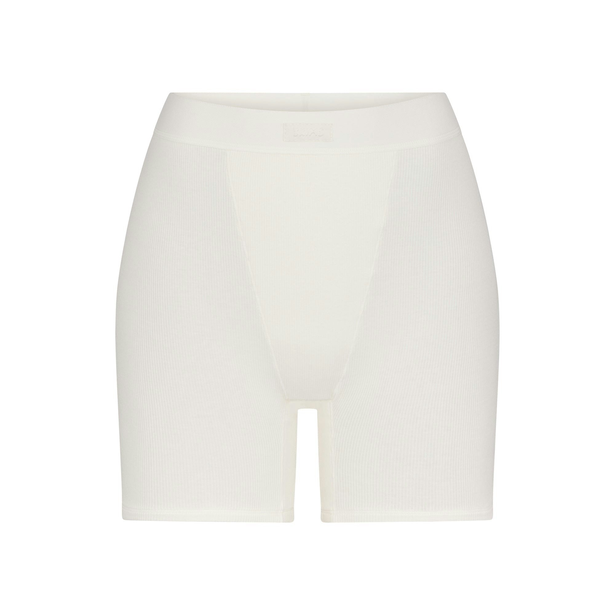 Skims Cotton Rib Boxer Marble