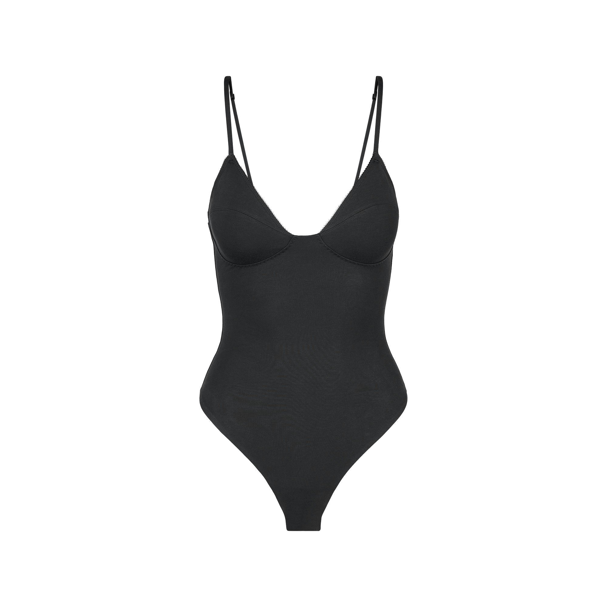 COTTON SHAPEWEAR THONG BODYSUIT