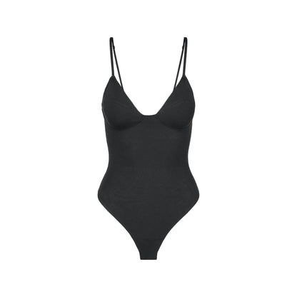 COTTON SHAPEWEAR THONG BODYSUIT