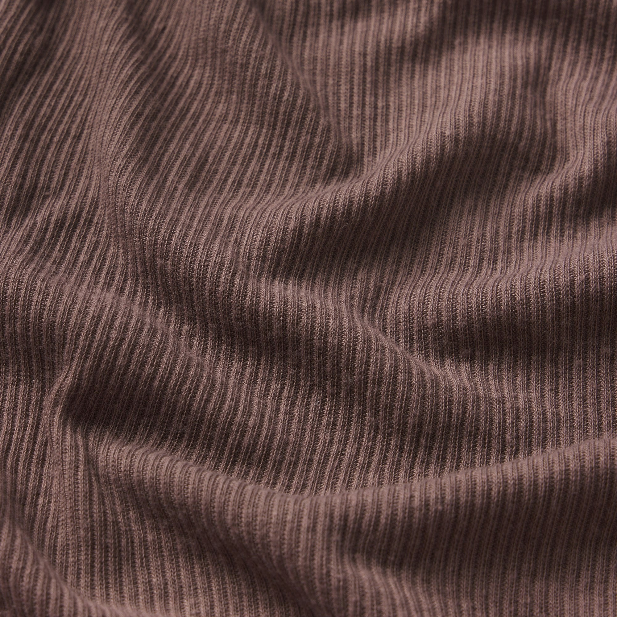 Skims Sheer Rib Long Sleeve Henley Pewter