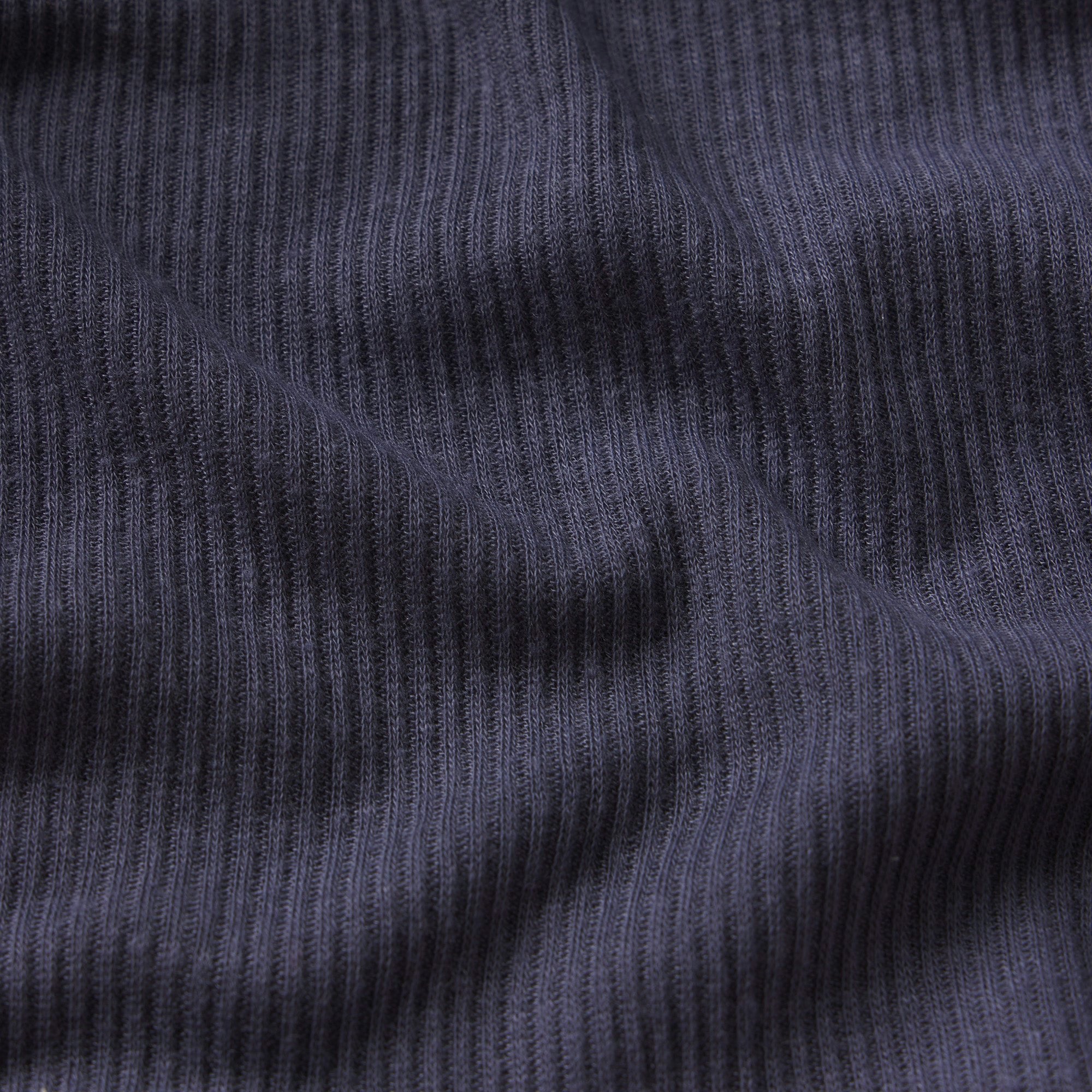 SHEER RIB LONG SLEEVE CREW NECK TOP