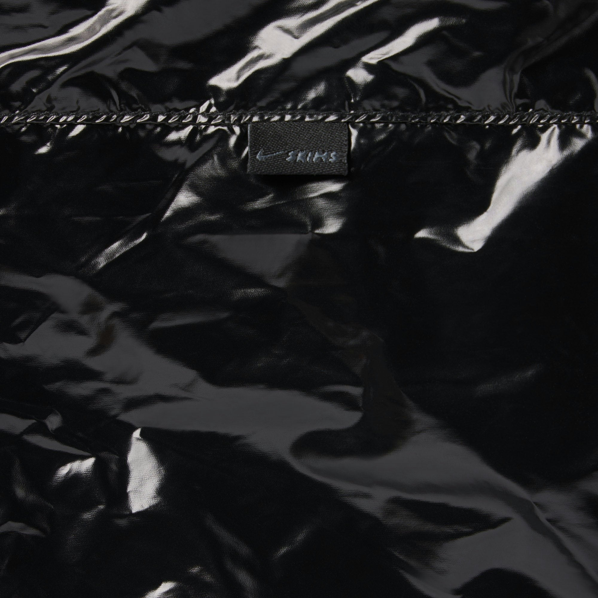 Skims Nikeskims Shiny Nylon Cargo Pant Obsidian