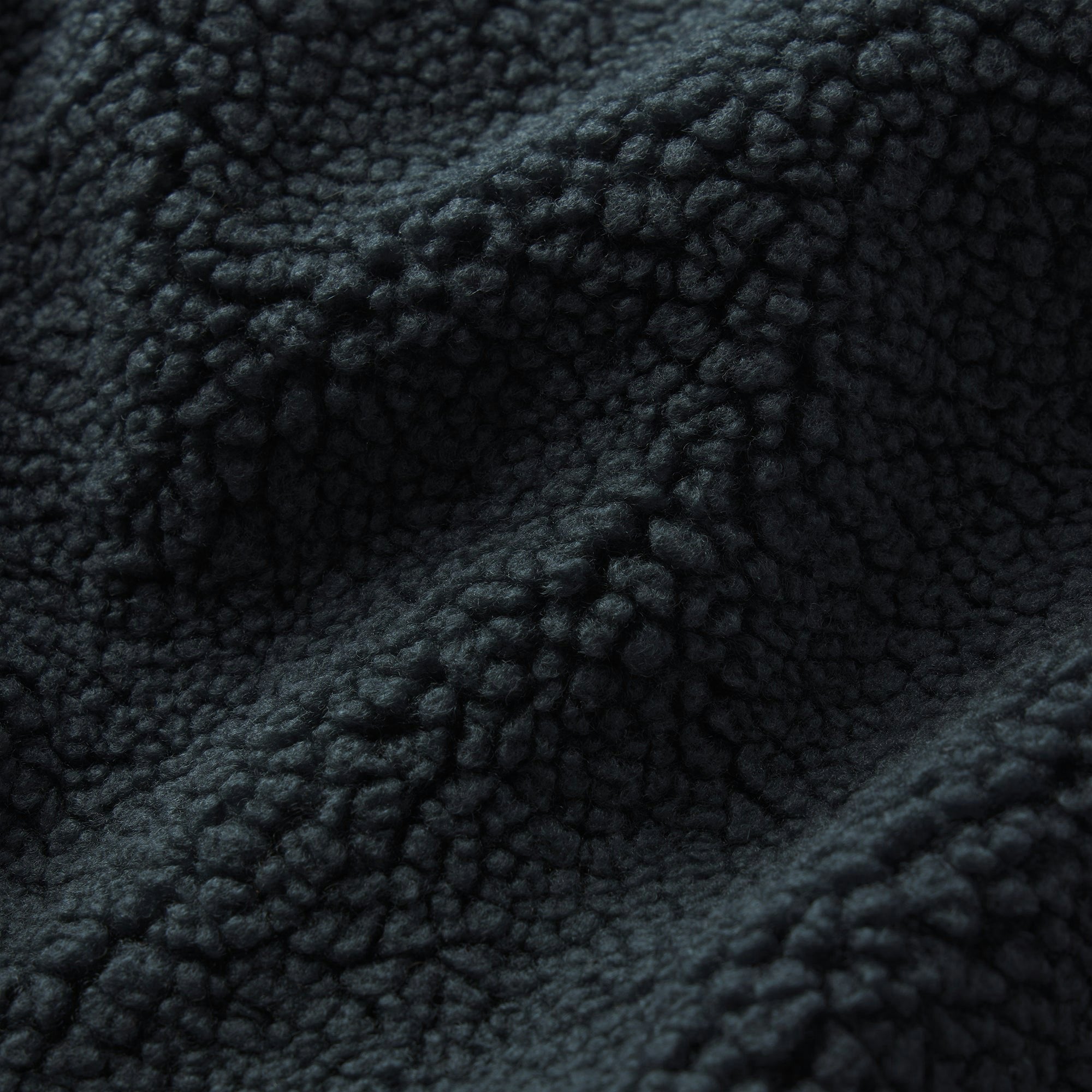 Skims Teddy Oversized Half Zip Up Pullover Dark Teal