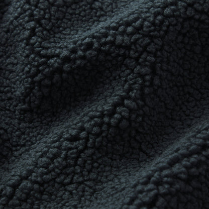 Skims Teddy Funnel Neck Cropped Jacket Dark Teal